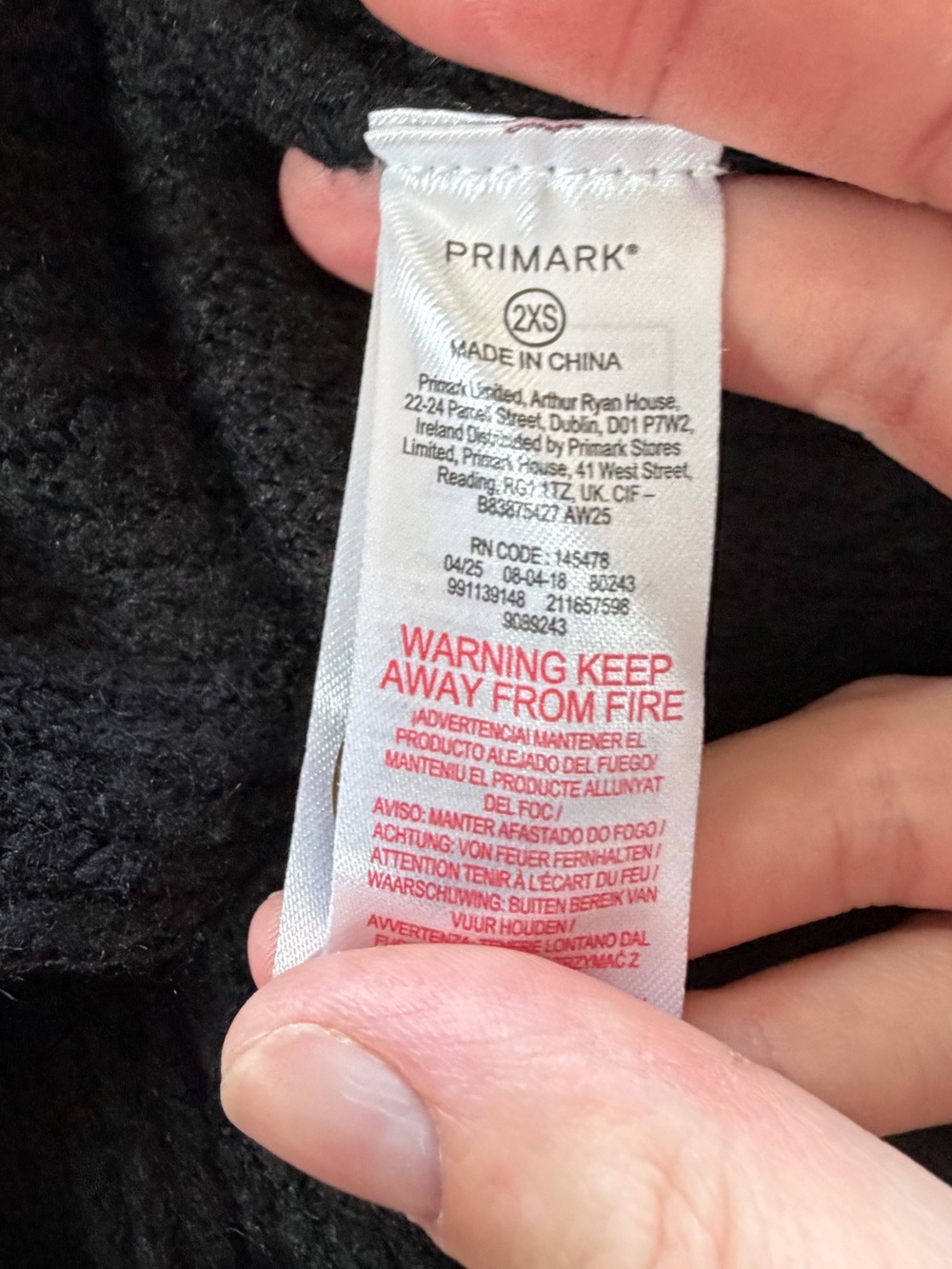 Primark Women’s Cozy Classic Black Button-Up Cardigan - Picture 4 of 4